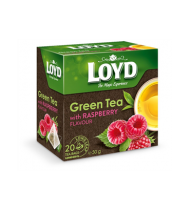 Žalioji arbata LOYD su avietėmis, 20 vnt.