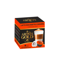 Kavos kapsulės AROMA GOLD LATTE MACCHIATO CARAMEL, 180 g
