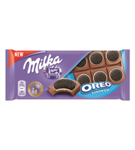 Pieninis šokoladas MILKA su sausainiais OREO, 92 g