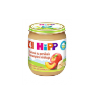 Ekologiška persikų ir bananų tyrelė HiPP (nuo 4 mėn.), 125 g