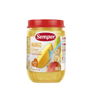 Mangų ir bananų tyrelė SEMPER (nuo 4 mėn.), 190 g