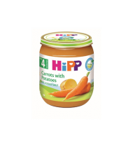 Ekolog. ankstyvųjų morkų ir bulvių tyrelė HIPP (nuo 4 mėn.), 125 g