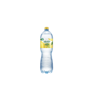 Lengvai gazuotas stalo vanduo AKVILĖ su citrinos aromatu, 1,5 L