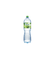 Lengvai gazuotas stal.vanduo AKVILĖ su žaliųjų citrinų, 1,5 L